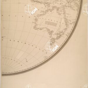 MAPPAMONDO DELL'ING. RAFFAELE MANCINI - EMISFERO ORIENTALE - TAVOLA SUD EST