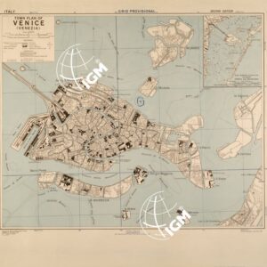 TOWN PLAN OF VENICE ( VENEZIA )
