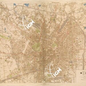 TOWN PLAN OF MILAN ( MILANO )