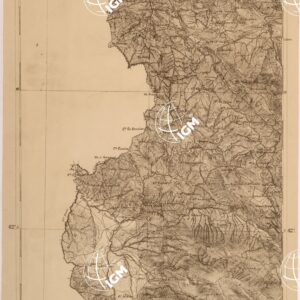 CARTA DELLE PROVINCE MERIDIONALI - FOGLIO 13 PARTE OCCIDENTALE - TAGLIACOZZO