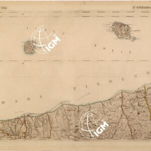 CARTA DELLE PROVINCE MERIDIONALI - FOGLIO 134 - S. STEFANO DI CAMASTRA