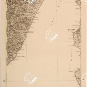 CARTA DELLE PROVINCE MERIDIONALI - FOGLIO 137 PARTE OCCIDENTALE - REGGIO CALABRIA