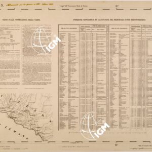 CARTA TOPOGRAFICA DEGLI STATI IN TERRAFERMA DI S. M. IL RE DI SARDEGNA FOGLIO 3 VEVEY CENNI SULLA COSTRUZIONE