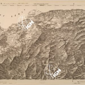 CARTA TOPOGRAFICA DEGLI STATI IN TERRAFERMA DI S. M. IL RE DI SARDEGNA FOGLIO 6 THONON