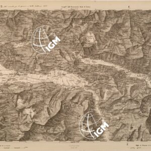CARTA TOPOGRAFICA DEGLI STATI IN TERRAFERMA DI S. M. IL RE DI SARDEGNA FOGLIO 12 BONNEVILLE