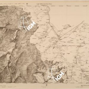 CARTA TOPOGRAFICA DEGLI STATI IN TERRAFERMA DI S. M. IL RE DI SARDEGNA FOGLIO 13 VALLORCINE