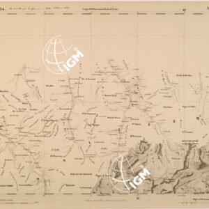 CARTA TOPOGRAFICA DEGLI STATI IN TERRAFERMA DI S. M. IL RE DI SARDEGNA FOGLIO 14 M.TE CERVINO