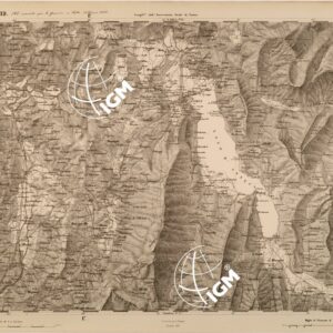 CARTA TOPOGRAFICA DEGLI STATI IN TERRAFERMA DI S. M. IL RE DI SARDEGNA FOGLIO 19 ANNECY