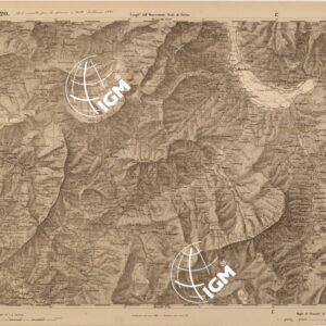 CARTA TOPOGRAFICA DEGLI STATI IN TERRAFERMA DI S. M. IL RE DI SARDEGNA FOGLIO 20 SALLANCHES