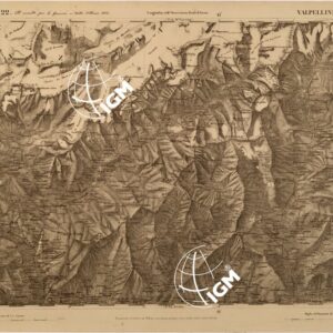 CARTA TOPOGRAFICA DEGLI STATI IN TERRAFERMA DI S. M. IL RE DI SARDEGNA FOGLIO 22 VALPELLINE