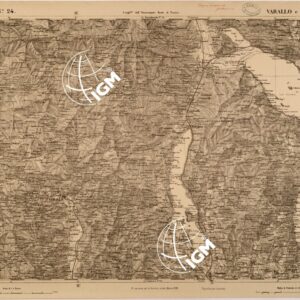 CARTA TOPOGRAFICA DEGLI STATI IN TERRAFERMA DI S. M. IL RE DI SARDEGNA FOGLIO 24 VARALLO E PALLANZA