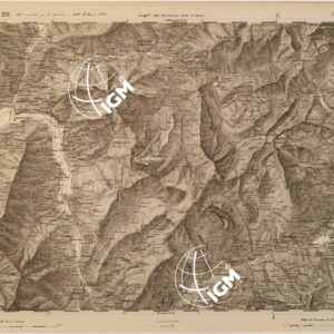 CARTA TOPOGRAFICA DEGLI STATI IN TERRAFERMA DI S. M. IL RE DI SARDEGNA FOGLIO 28 ALBERT VILLE