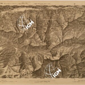 CARTA TOPOGRAFICA DEGLI STATI IN TERRAFERMA DI S. M. IL RE DI SARDEGNA FOGLIO 30 AOSTA