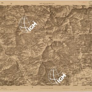 CARTA TOPOGRAFICA DEGLI STATI IN TERRAFERMA DI S. M. IL RE DI SARDEGNA FOGLIO 31 BIELLA