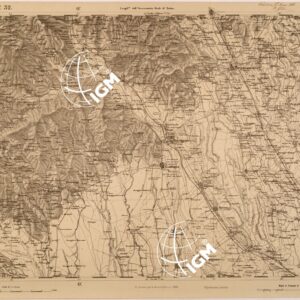 CARTA TOPOGRAFICA DEGLI STATI IN TERRAFERMA DI S. M. IL RE DI SARDEGNA FOGLIO 32 GATTINARA