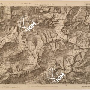 CARTA TOPOGRAFICA DEGLI STATI IN TERRAFERMA DI S. M. IL RE DI SARDEGNA FOGLIO 37 CERESOLE REALE