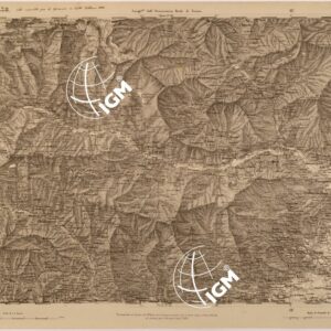 CARTA TOPOGRAFICA DEGLI STATI IN TERRAFERMA DI S. M. IL RE DI SARDEGNA FOGLIO 38 CUORGNE'