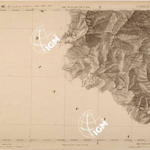 CARTA TOPOGRAFICA DEGLI STATI IN TERRAFERMA DI S. M. IL RE DI SARDEGNA FOGLIO 42 ST JEAN DE MAURIENNE