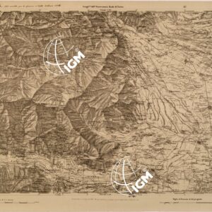 CARTA TOPOGRAFICA DEGLI STATI IN TERRAFERMA DI S. M. IL RE DI SARDEGNA FOGLIO 45 CIRIE'