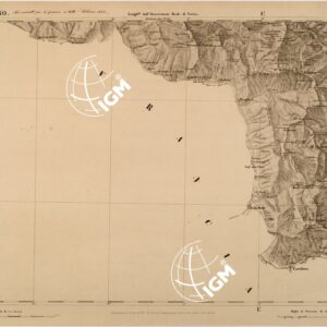 CARTA TOPOGRAFICA DEGLI STATI IN TERRAFERMA DI S. M. IL RE DI SARDEGNA FOGLIO 50 CESANA