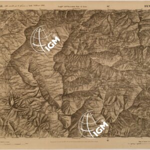 CARTA TOPOGRAFICA DEGLI STATI IN TERRAFERMA DI S. M. IL RE DI SARDEGNA FOGLIO 51 FENESTRELLE