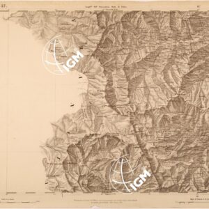 CARTA TOPOGRAFICA DEGLI STATI IN TERRAFERMA DI S. M. IL RE DI SARDEGNA FOGLIO 57 M.TE VISO