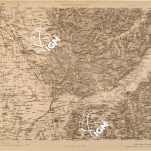 CARTA TOPOGRAFICA DEGLI STATI IN TERRAFERMA DI S. M. IL RE DI SARDEGNA FOGLIO 59 ALBA