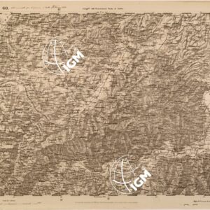 CARTA TOPOGRAFICA DEGLI STATI IN TERRAFERMA DI S. M. IL RE DI SARDEGNA FOGLIO 60 ACQUI