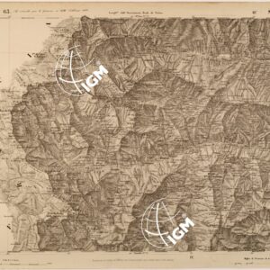CARTA TOPOGRAFICA DEGLI STATI IN TERRAFERMA DI S. M. IL RE DI SARDEGNA FOGLIO 63 SAMPEYRE