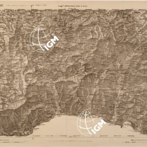 CARTA TOPOGRAFICA DEGLI STATI IN TERRAFERMA DI S. M. IL RE DI SARDEGNA FOGLIO 67 GENOVA