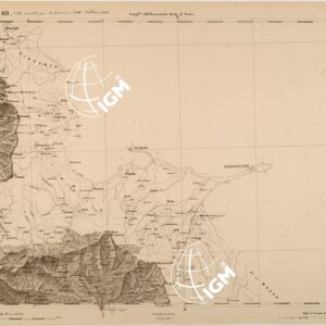 CARTA TOPOGRAFICA DEGLI STATI IN TERRAFERMA DI S. M. IL RE DI SARDEGNA FOGLIO 69 M. PENNA