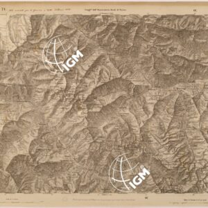 CARTA TOPOGRAFICA DEGLI STATI IN TERRAFERMA DI S. M. IL RE DI SARDEGNA FOGLIO 71 VINADIO