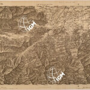 CARTA TOPOGRAFICA DEGLI STATI IN TERRAFERMA DI S. M. IL RE DI SARDEGNA FOGLIO 72 CUNEO