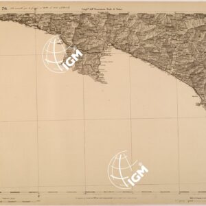CARTA TOPOGRAFICA DEGLI STATI IN TERRAFERMA DI S. M. IL RE DI SARDEGNA FOGLIO 76 CHIAVARI