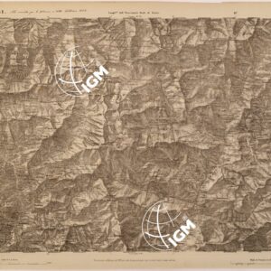 CARTA TOPOGRAFICA DEGLI STATI IN TERRAFERMA DI S. M. IL RE DI SARDEGNA FOGLIO 81 TENDA