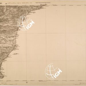 CARTA TOPOGRAFICA DEGLI STATI IN TERRAFERMA DI S. M. IL RE DI SARDEGNA FOGLIO 83 ALBENGA