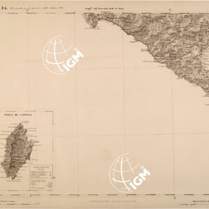 CARTA TOPOGRAFICA DEGLI STATI IN TERRAFERMA DI S. M. IL RE DI SARDEGNA FOGLIO 84 SPEZIA (ISOLA DI CAPRAJA)