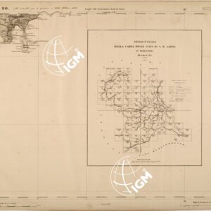 CARTA TOPOGRAFICA DEGLI STATI IN TERRAFERMA DI S. M. IL RE DI SARDEGNA FOGLIO 90 NIZZA MARITTIMA E QUADRO D'UNIONE