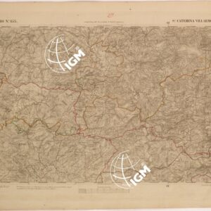 CARTA DELLA SICILIA - S. CATERINA VILLARMOSA FOGLIO 153.