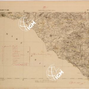 CARTA DELLA SICILIA - SCIACCA FOGLIO 158.
