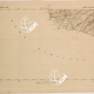 CARTA DELLA SICILIA - CAPO SCALAMBRI FOGLIO 172.