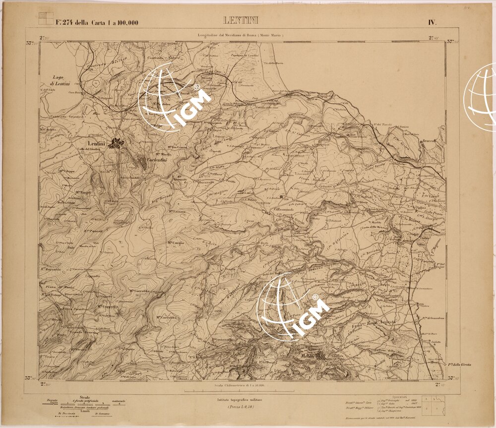 LENTINI - FOGLIO 274 IV.