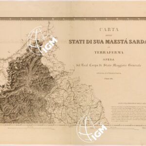 CARTA  DEGLI STATI DI SUA MAESTA' SARDA IN TERRAFERMA - FOGLIO 2.