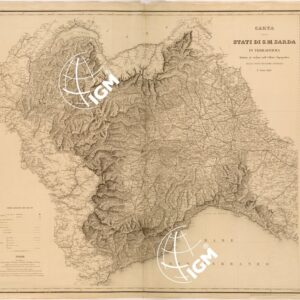 CARTA DEGLI STATI DI SUA MAESTA' SARDA IN TERRAFERNA.