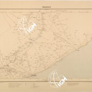 CARTA DELLA SOMALIA ITALIANA - FOGLIO 14 - MOGADISCIO