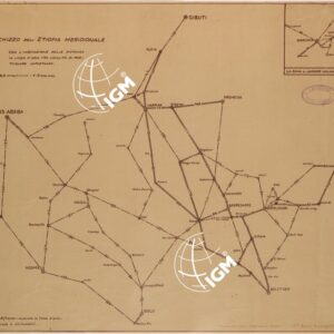 SCHIZZO DELL'ETIOPIA MERIDIONALE CON L'INDICAZIONE DELLE DISTANZE
