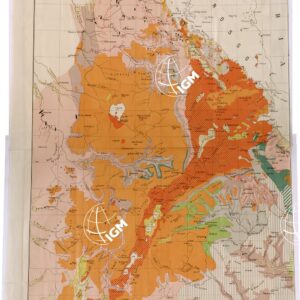 CARTA GEOLOGICA DELL'ERITREA, DELLA SOMALIA E DELL'ETIOPIA.