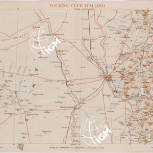CARTA DELL'AFRICA ORIENTALE ITALIANA FOGLIO 3 CASSALA