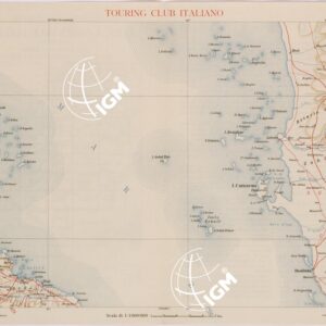 CARTA DELL'AFRICA ORIENTALE ITALIANA FOGLIO 5 HODEIDA