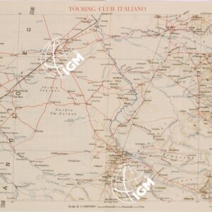 CARTA DELL'AFRICA ORIENTALE ITALIANA FOGLIO 6 GALLABAT